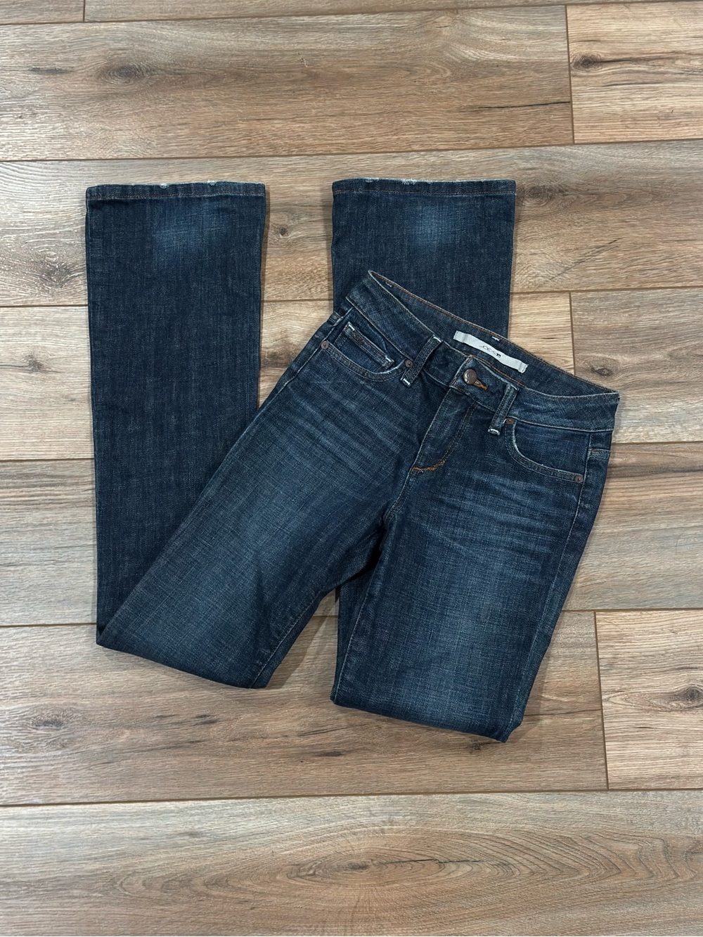 JOE’S JEANS Vintage 2000s Y2k Cotton Faded Low-rise Flare Jeans | Size 24”